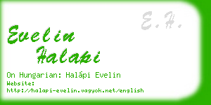 evelin halapi business card